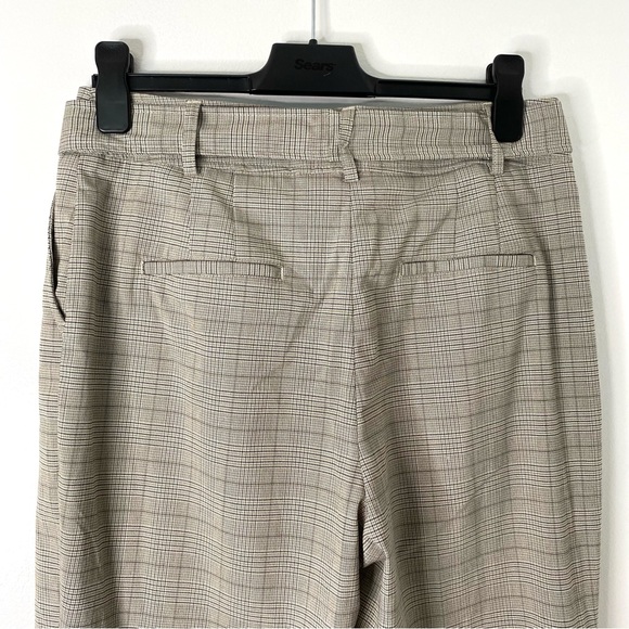 Joie Grey Plaid Tie Waist Straight Leg Trousers - Picture 9 of 12